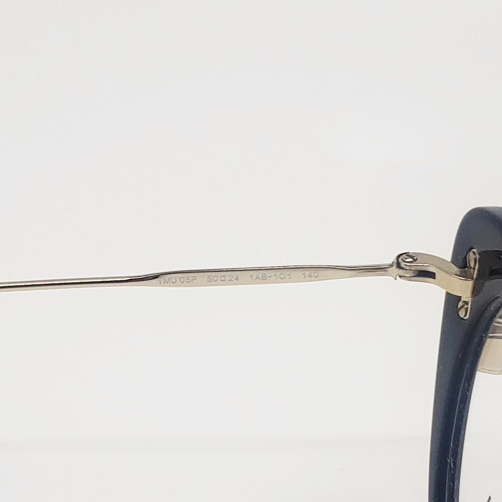 Miu Miu Black/Gold Cat Eye glasses VMU 05P 1AB-1O1 - Picture 4 of 6